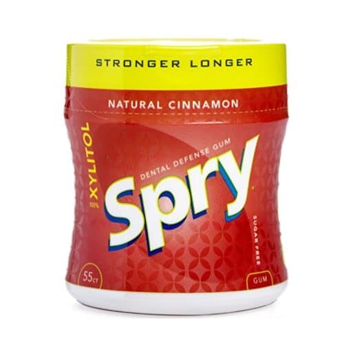 Spry Xylitol Gum, Stronger Longer Cinnamon, 55Ct